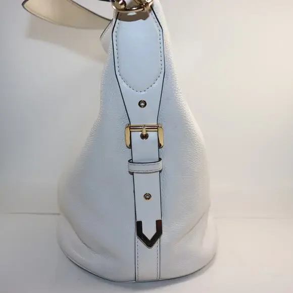 Michael Kors White Bucket Shoulder Bag EUC - Picture 3 of 7